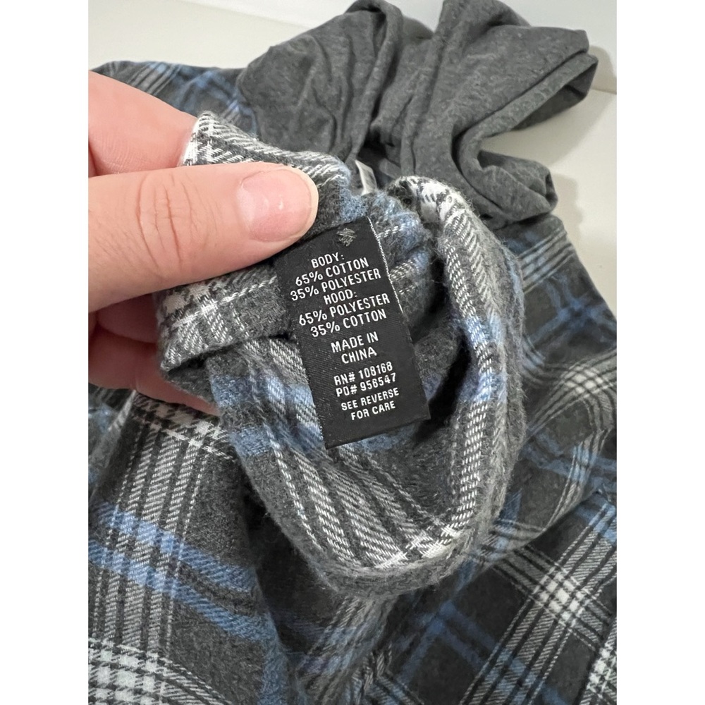 RSQ Men’s Plaid Hooded Flannel Long Sleeve Top Size Medium - Picture 7 of 7